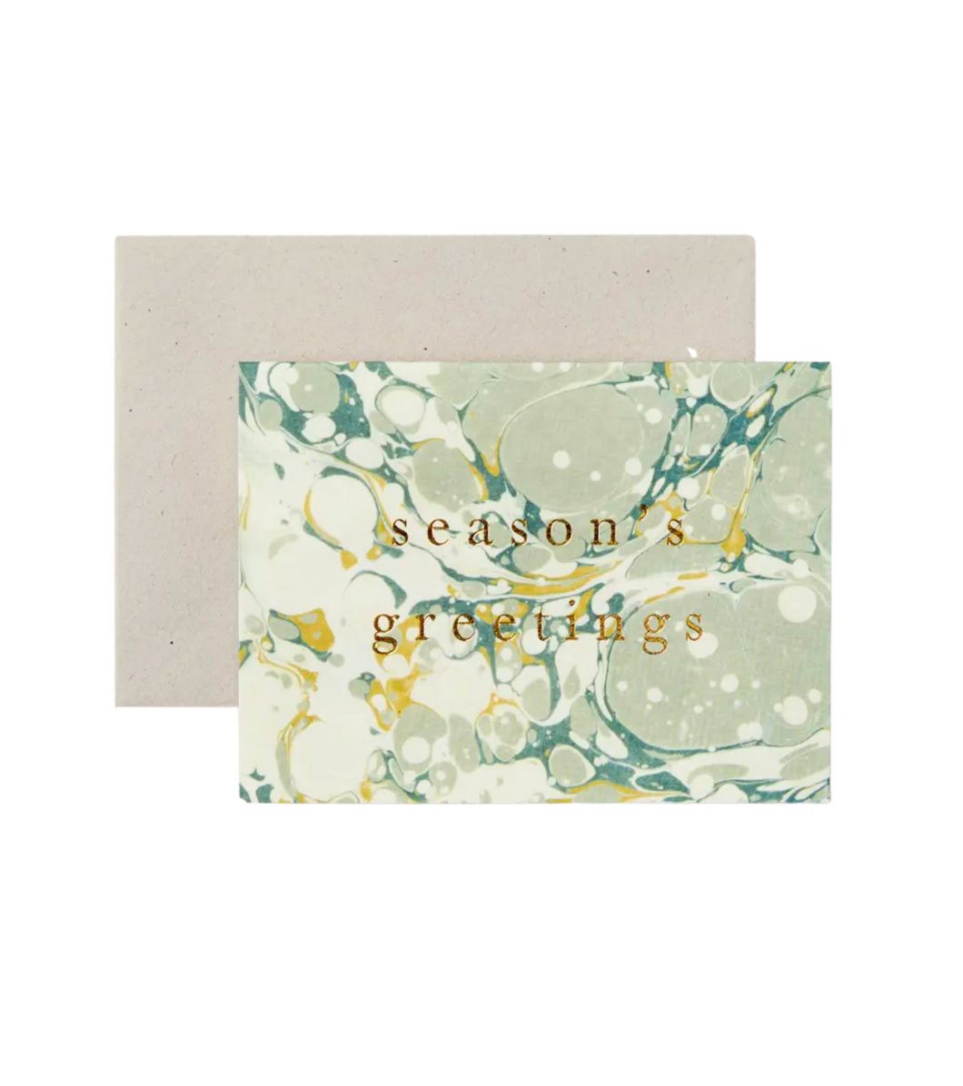 Marble “Season’s Greetings” Mini Card