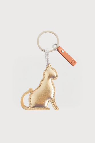 Gold Cat Bag Charm / Keychain