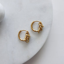 Delvie Triple Loop Hoop Earrings - Gold