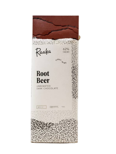 62% Root Beer Unroasted Dark Chocolate Bar - Limited Batch