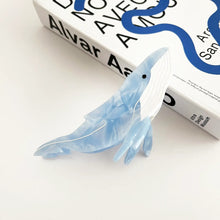 Blue Whale Claw Hair Clip
