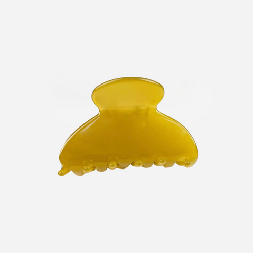Semi-Circle Hair Clip - Olive