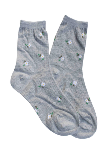 Mini Daisy Socks - Grey