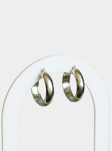 Cheri 20mm Hoop Earrings - Silver