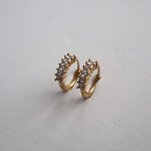 Brynley Baguette Hoop Earrings - Gold