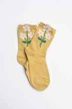 Retro Bouquet Socks - Yellow