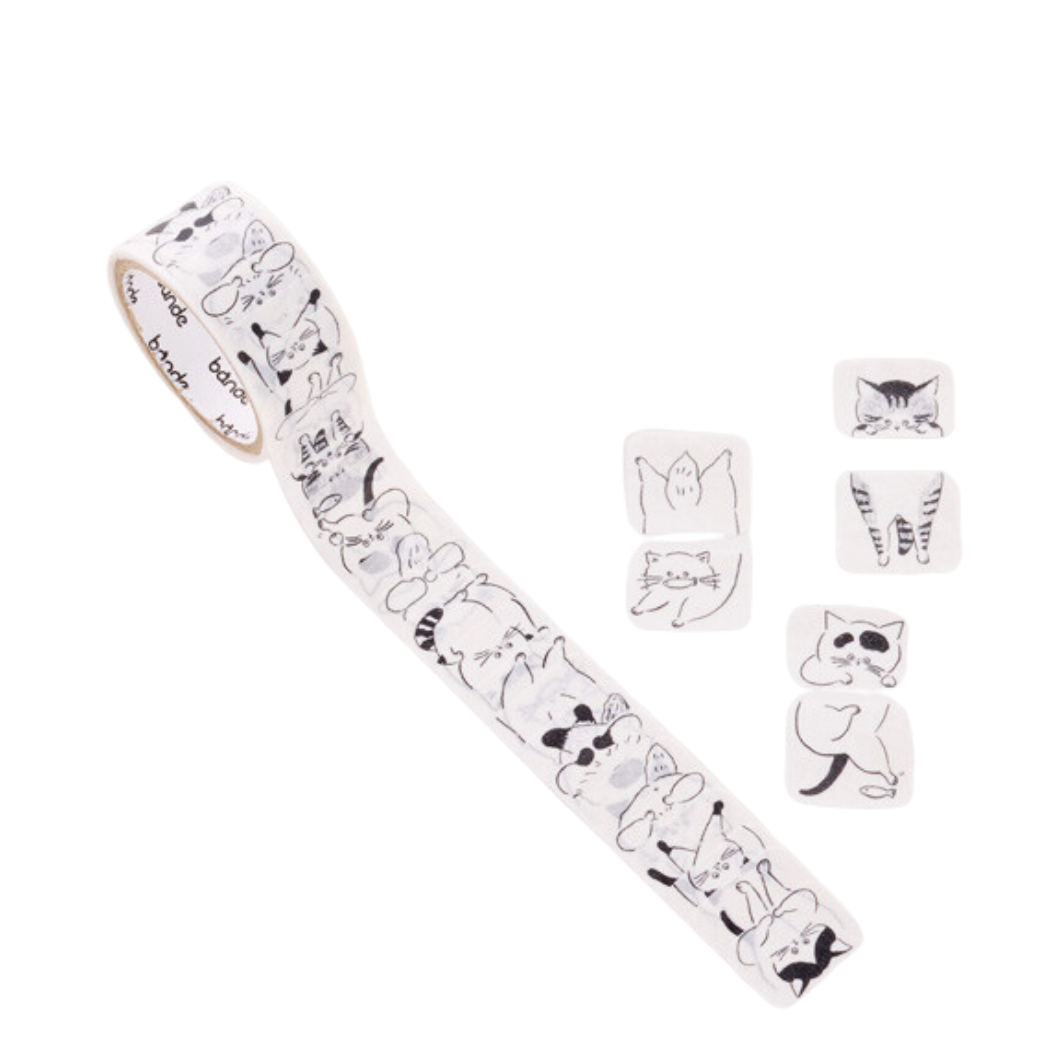 Washi Tape Sticker Roll - Cat Sandwich