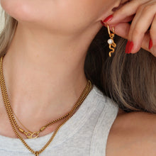 Snake Charm Earrings - Gold