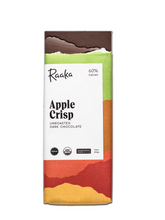 60% Apple Chrisp Unroasted Dark Chocolate Bar