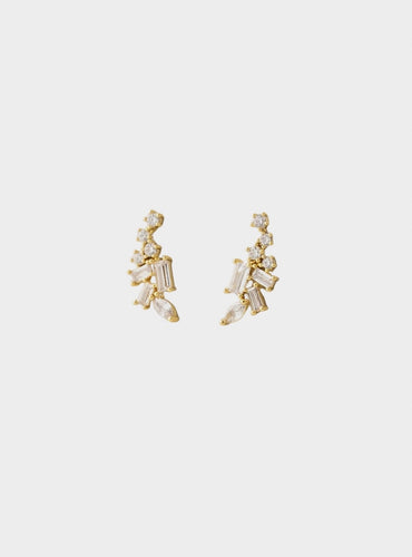 Rowen Climber Earrings - Gold