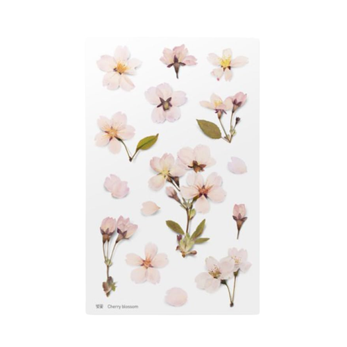 Sticker Sheet - World Craft Pressed Flowers - Cherry Blossom