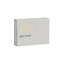 Glass Square Incense Holder - Grey