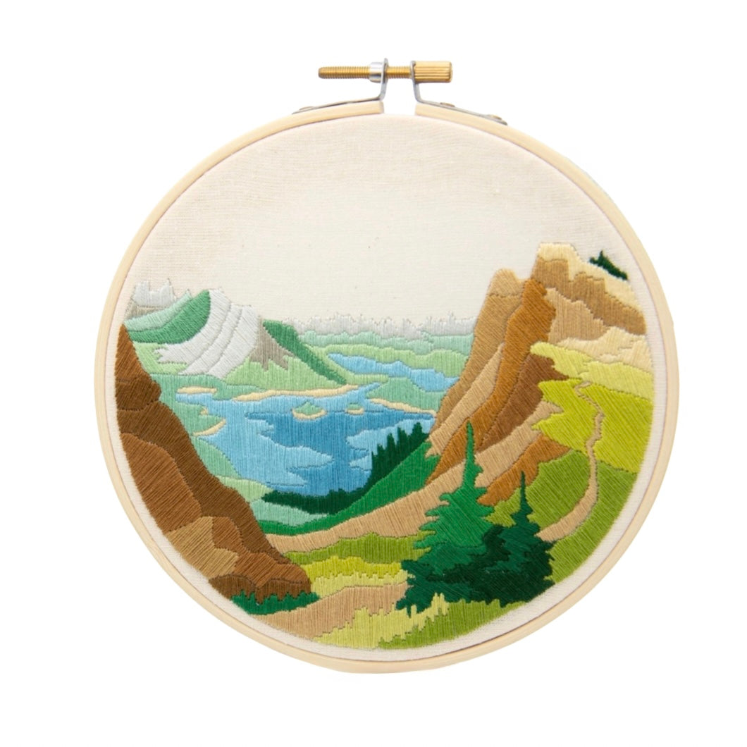 Kananaskis Lakes DIY Embroidery Kit