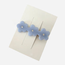 Daisy Hair Clip - Light Blue