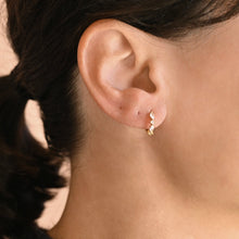 Lyra Huggie Hoop Earrings - Gold
