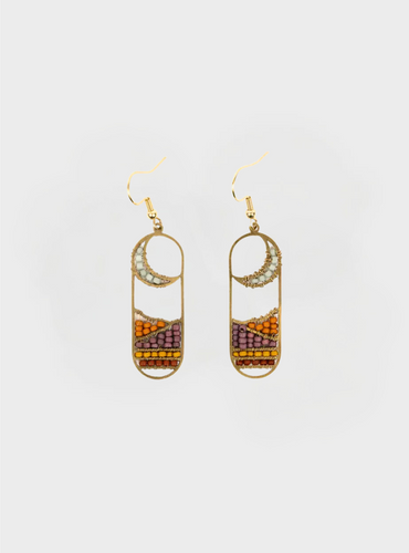 Moonview Earrings - Sunset