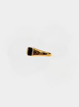 Mae Ring - Gold with Black Stone