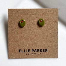 Ellie Parker Ceramic Earrings - Olives OR Mushrooms OR Strawberries (pairs sold separately)