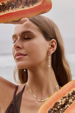 Tessa Drop Pearl Earrings - Gold