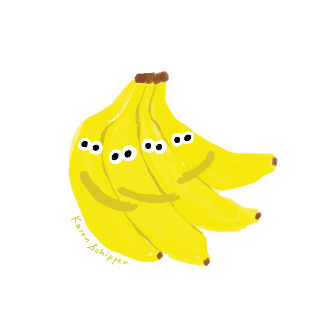 Banana Group Hug Vinyl Sticker