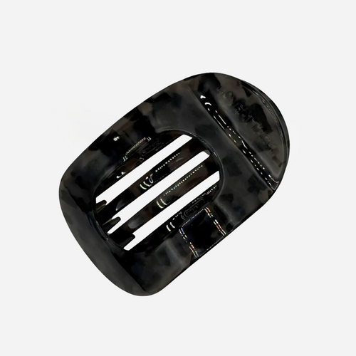 Cellulose Acetate Circle Flat Claw Clip - Shadow