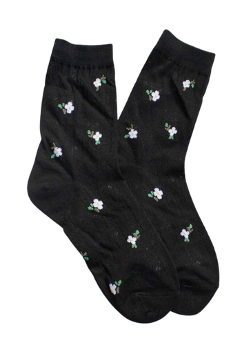 Mini Daisy Socks - Black