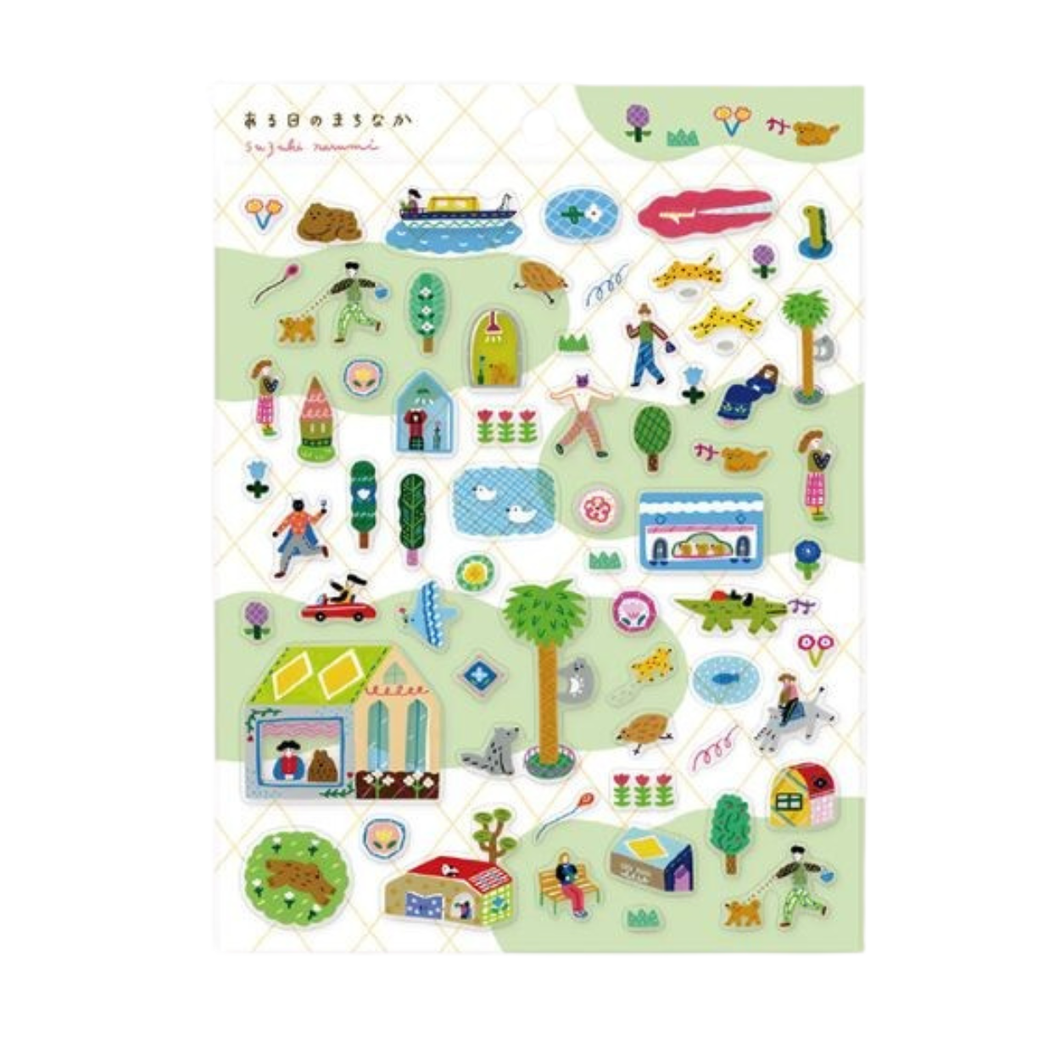 Sticker Sheet - One Day in the Town - Narumi Suzuki