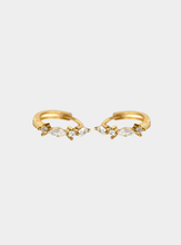 Lyra Huggie Hoop Earrings - Gold