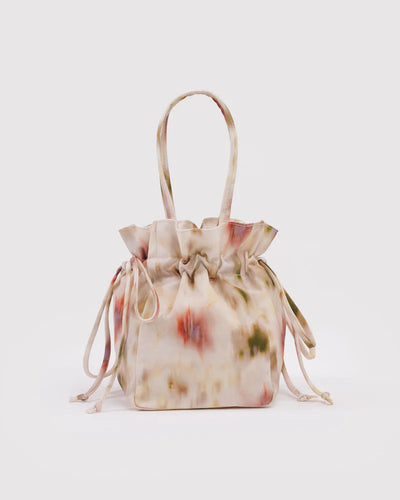 Nylon Drawstring Bag - Abstract Floral