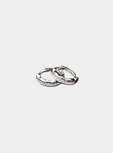 Fable Hoop Earrings - Silver