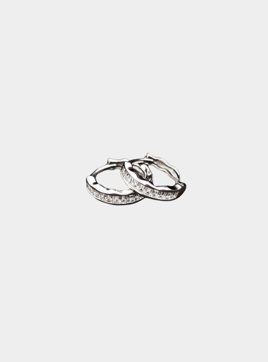 Fable Hoop Earrings - Silver
