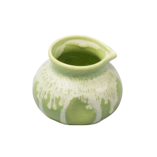 Green Gloss White Drip Pourer