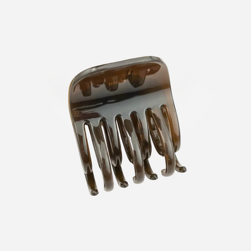 Elfie Double Claw Clip - Grey