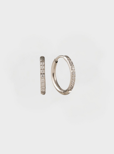 Waterproof Evie 15mm Hoop Earrings - Silver