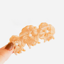 Trio Floral Claw Clip - Butterscotch