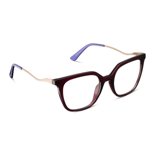 Josephine Blue Light Glasses - Dark Cherry