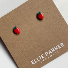 Ellie Parker Ceramic Earrings - Olives OR Mushrooms OR Strawberries (pairs sold separately)