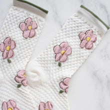 Hildi Floral Socks - Ivory