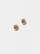Oval Sparkle Stud Earrings - Gold