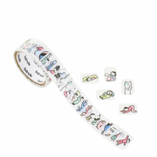 Washi Tape Sticker Roll - People Living in a Notebook - Do Nothing