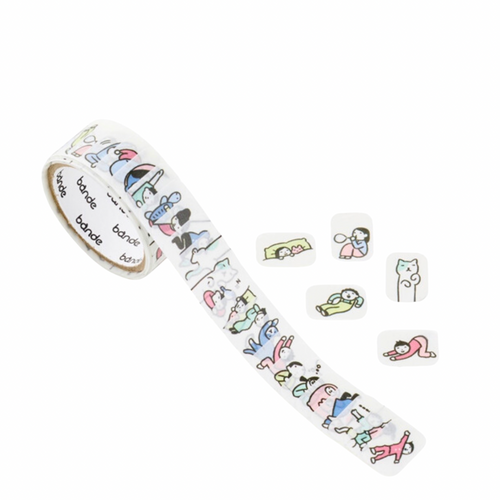 Washi Tape Sticker Roll - People Living in a Notebook - Do Nothing