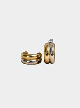 Liv Intermix Hoop Earrings - Gold/Silver