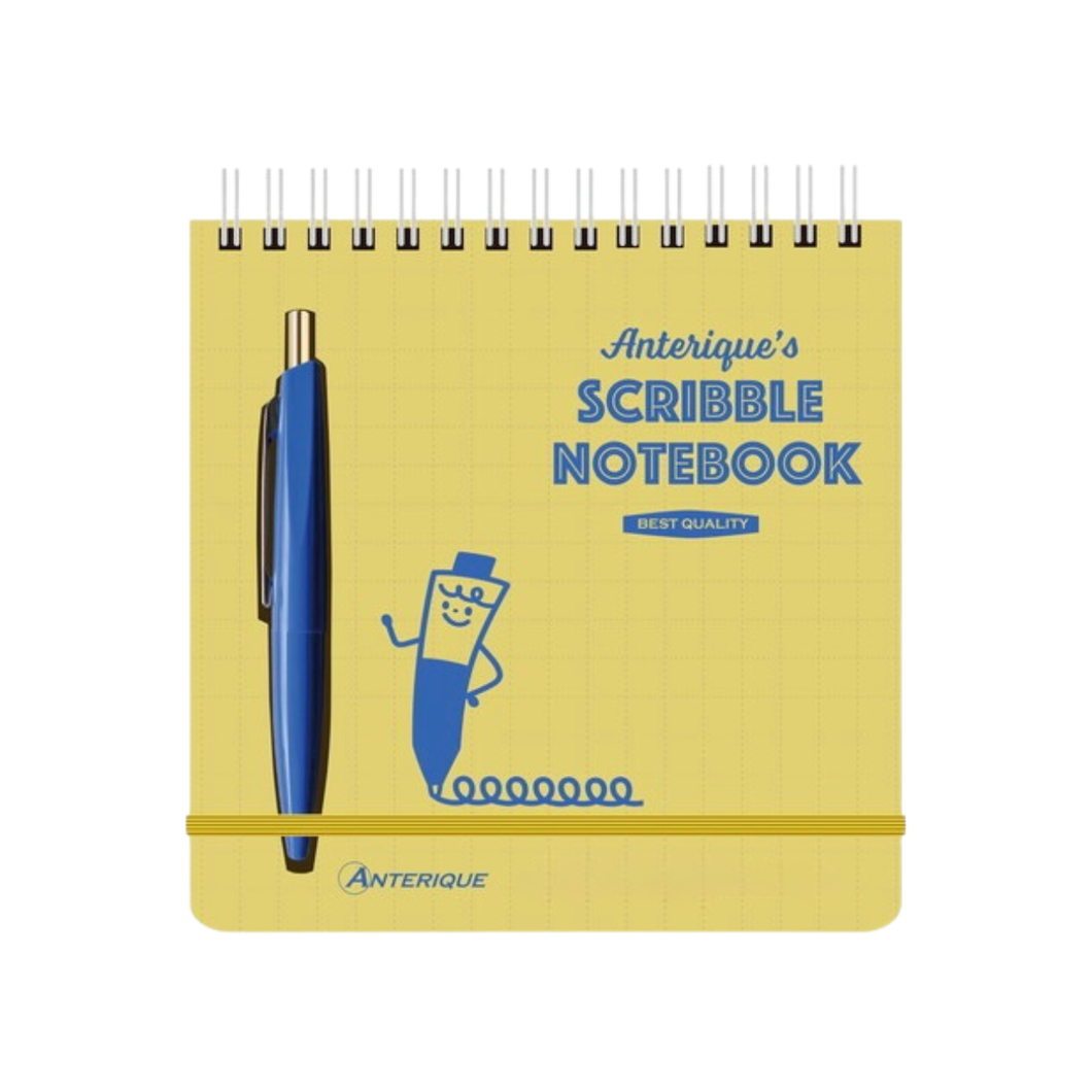 Anterique’s Scribble Notebook with Ballpoint Pen - Yellow