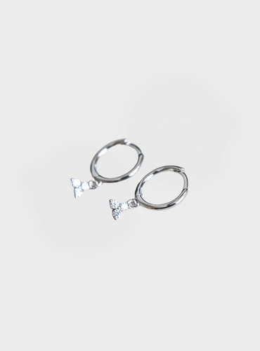 Ophelia Huggie Hoops - Silver