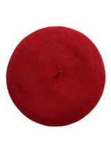Classic Wool Beret - Burnt Red