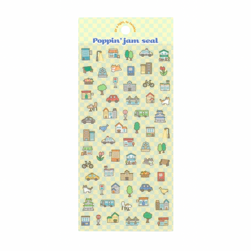 Sticker Sheet - Poppin' Jam - Town