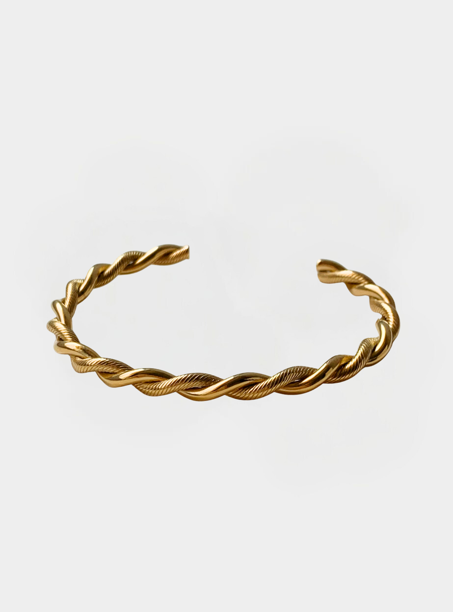 Twist Cuff Bracelet - Gold