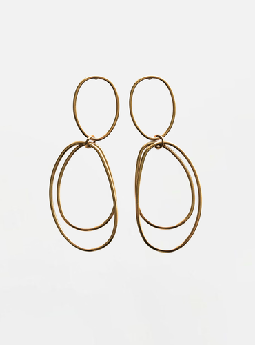 Lupo Drop Earrings - Gold