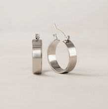 Waterproof Khloe Hoop Earrings - Silver