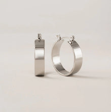 Waterproof Khloe Hoop Earrings - Silver